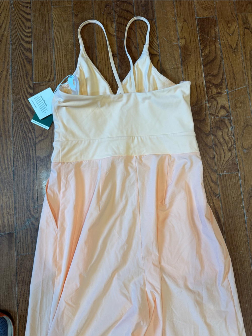 HALARA Peach V-Neck Wide-Leg Spaghetti Strap Jumpsuit - Picture 8 of 11